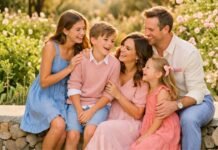 Golden Hour Joy: A Family Portrait Full of Love, Color & Style