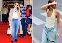 The Folded-Waist Jeans Trend: From JoJo Levesque to Zara