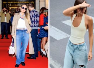 The Folded-Waist Jeans Trend: From JoJo Levesque to Zara